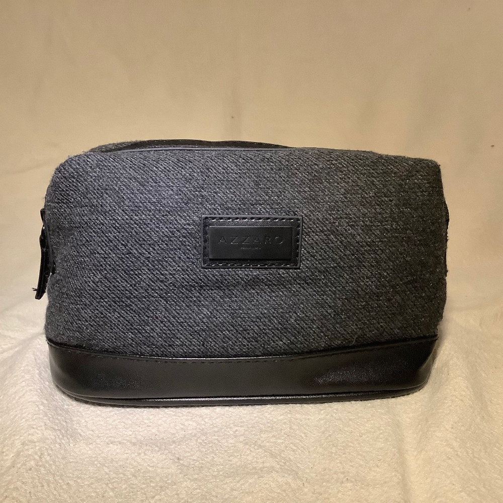 Black Azzaro small cosmetic or travel bag